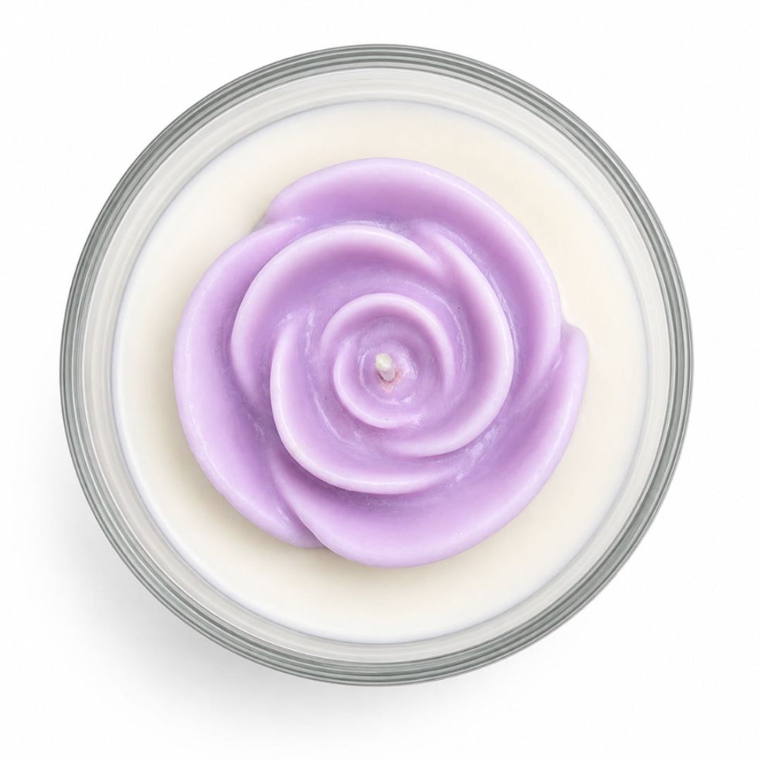 The Gilded Wick Rose — Luxury Floral Home Candle | Stellenleaf