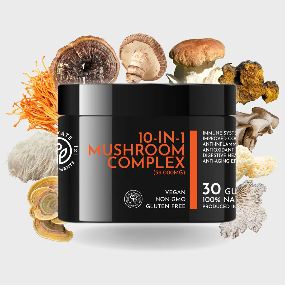 10-in-1 Mushroom Complex Gummies | Functional Wellness — Stellenleaf