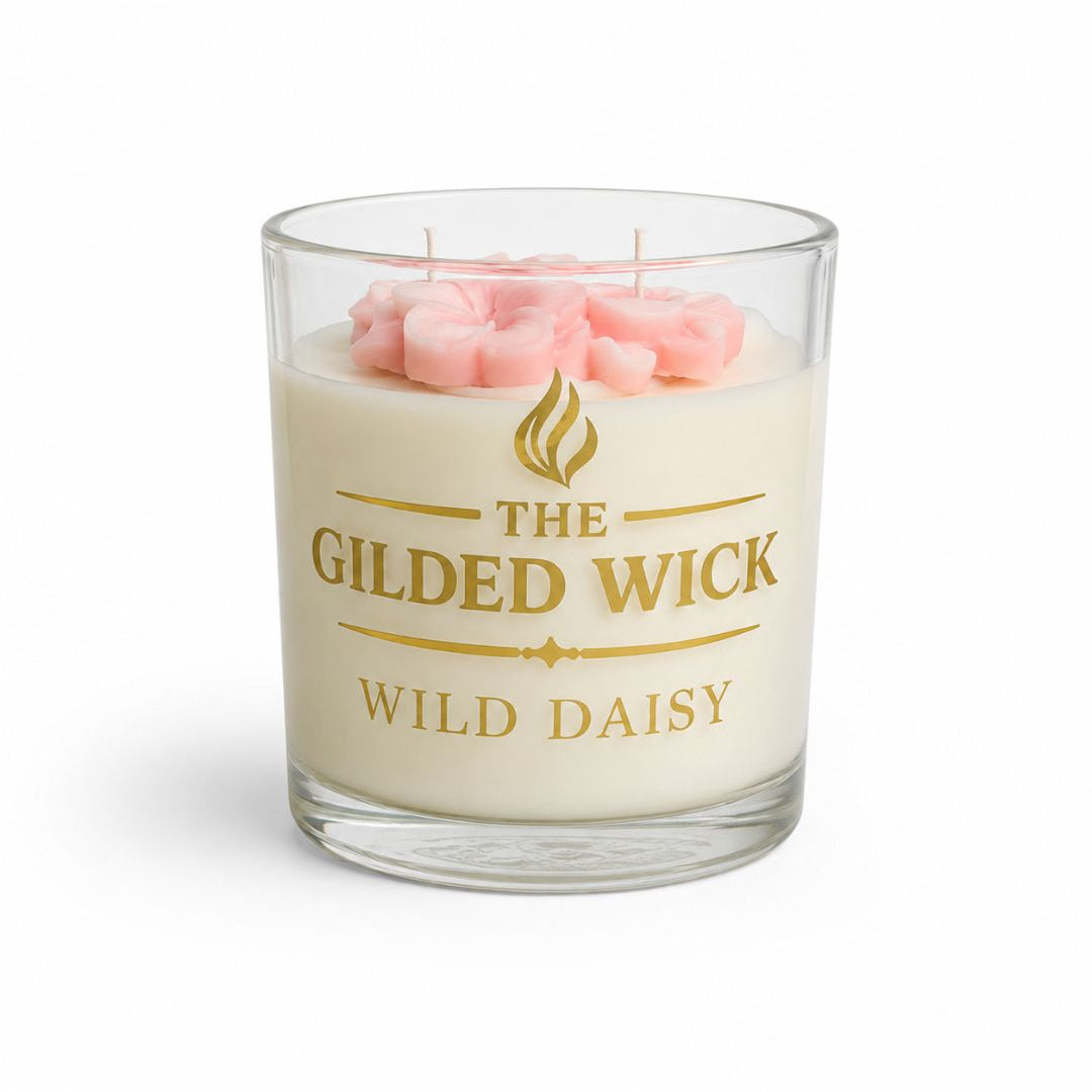 The Gilded Wick Wild Daisy — Luxury Candle 550g | Stellenleaf